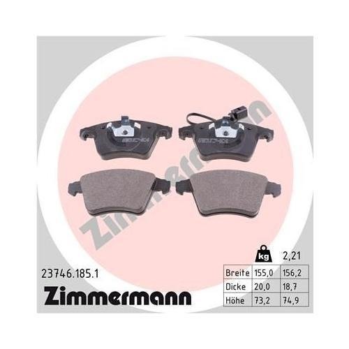 Гальмівний диск ZIMMERMANN COAT Z 600.3223.20 для VAG, передній міст, фото №4
