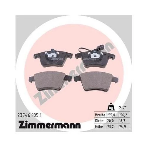Гальмівний диск ZIMMERMANN COAT Z 600.3223.20 для VAG, передній міст, фото №4