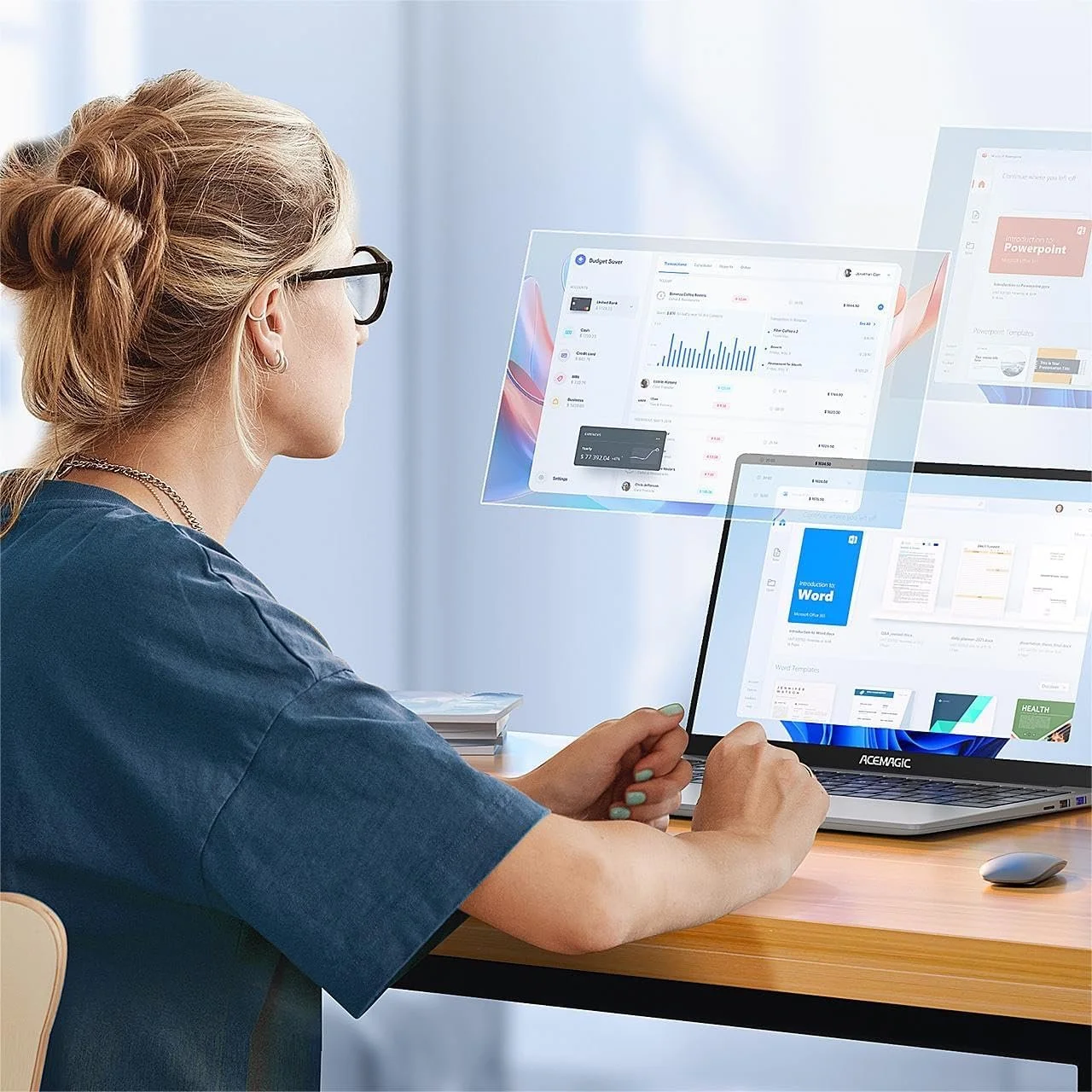 Ноутбук 15.6" Acemagic VistaBook TX15 Intel N150 RAM 16GB SSD 512GB Windows 11, фото №9