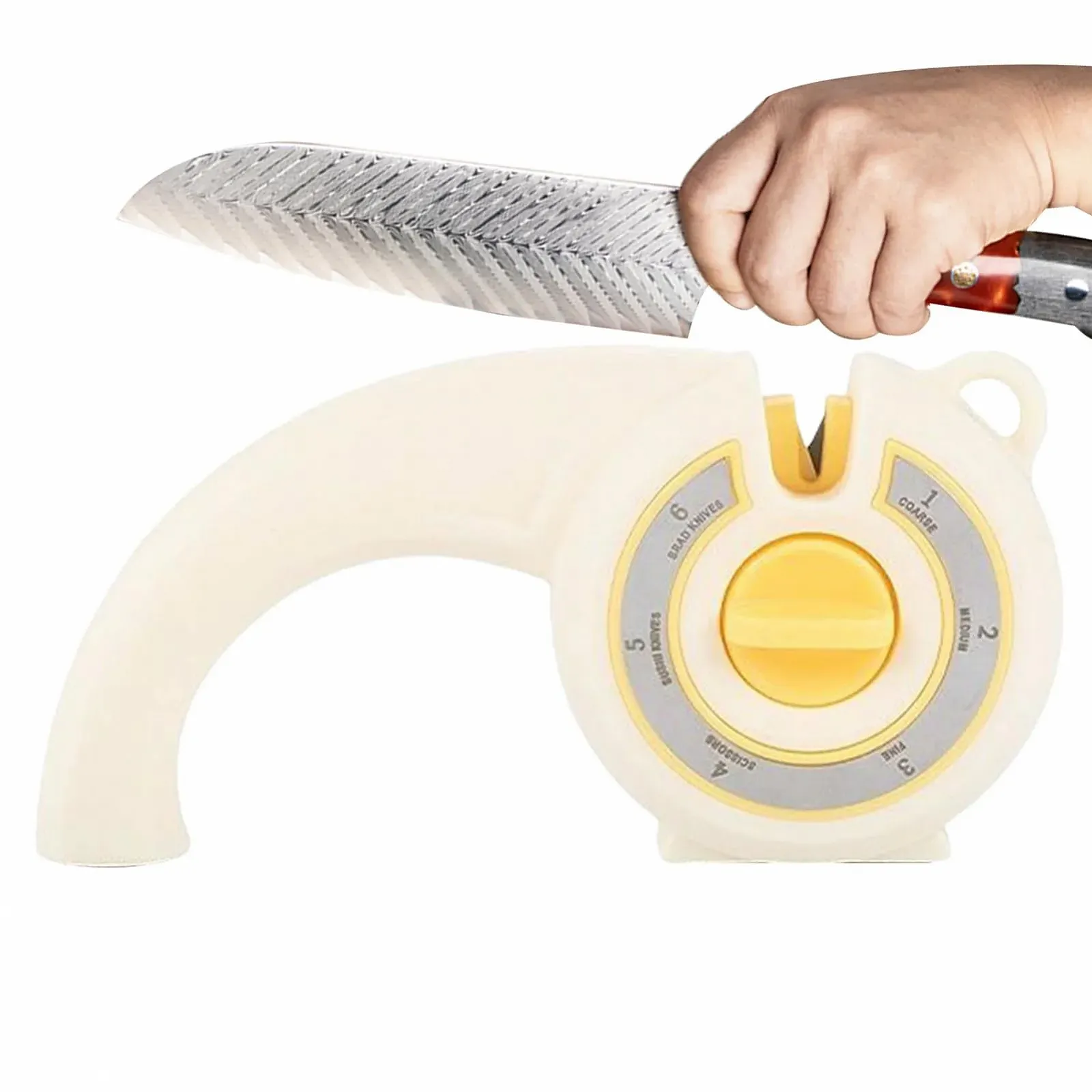 Точило для ножів ручне з нековзною основою та ергономічною ручкою портативне, фото №1