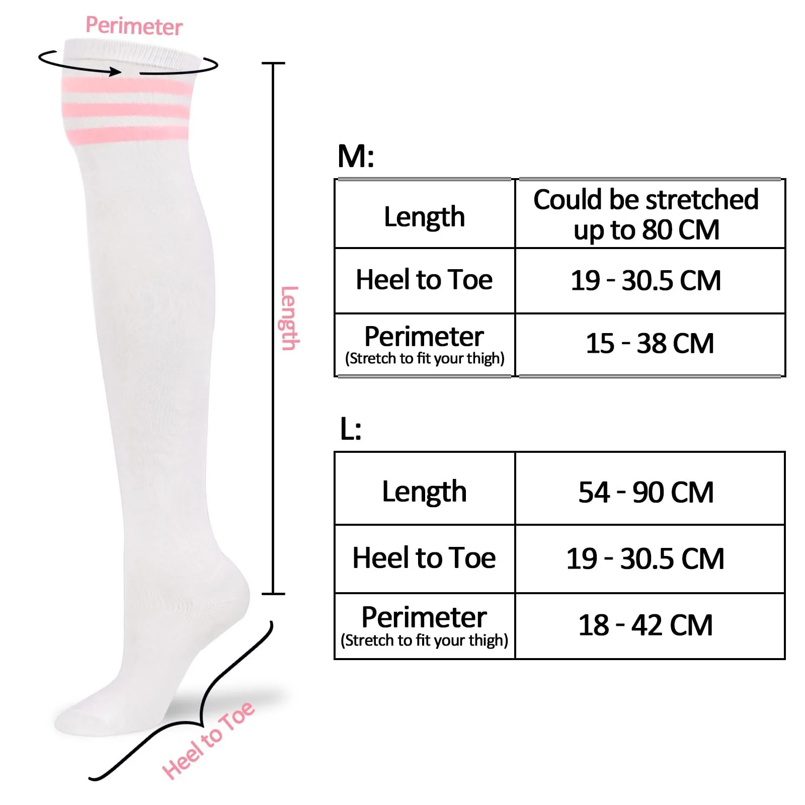 Високі гольфи LittleForBig Смугасті, 2 пари, фото №4