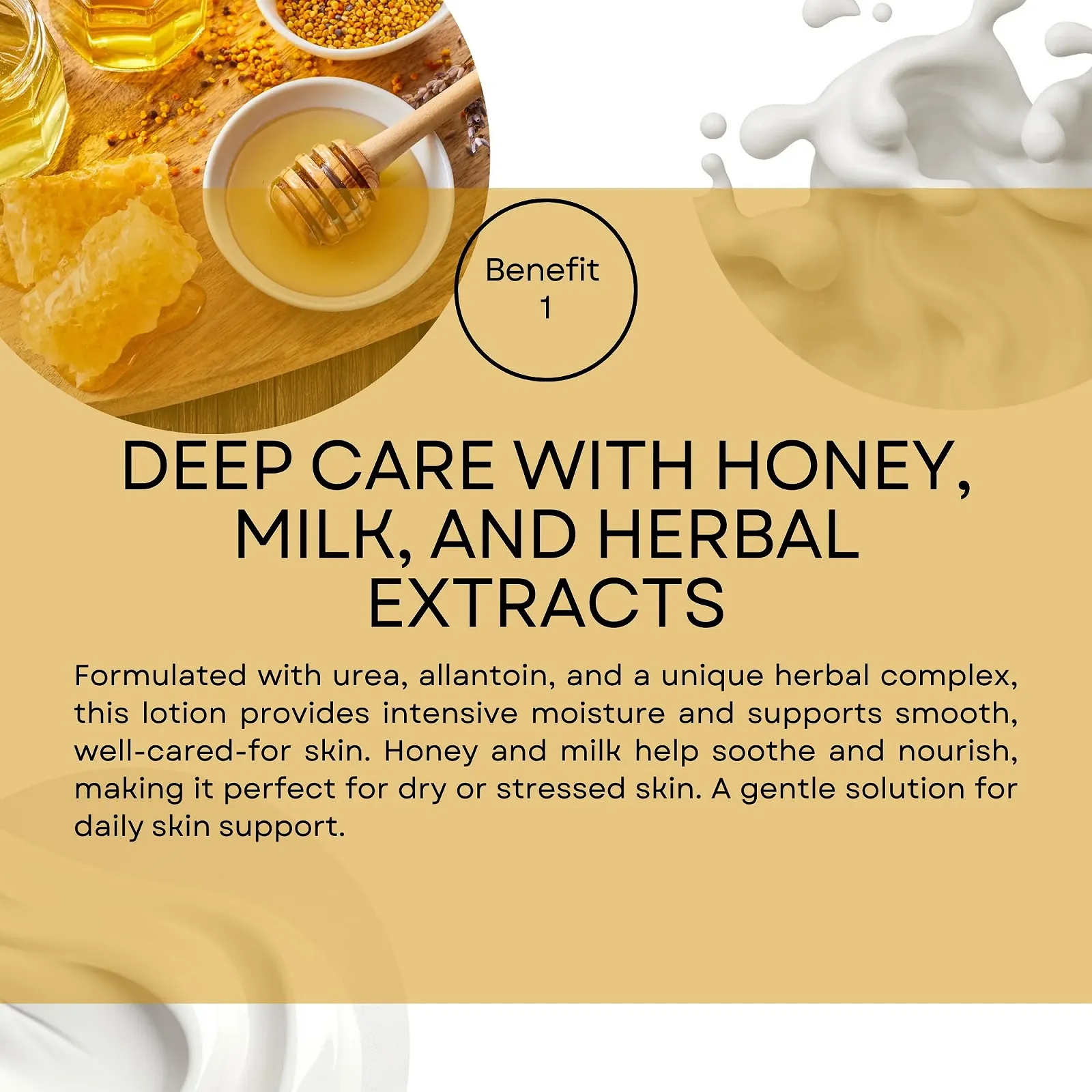 Лосьйон для рук та тіла SNB Professional Honey & Milk - 250 мл, фото №3 Лосьйон для рук та тіла SNB Professional Honey & Milk - 250 мл, фото №3