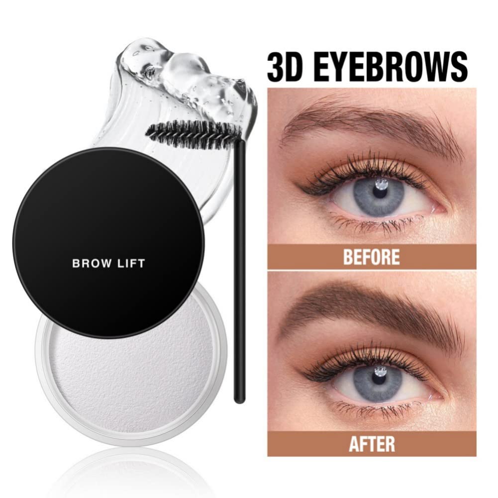 Мыло для бровей Ofanyia Eyebrow Soap Набор восков для бровей Ламинирование Прозрачный Гель с кисточкой Водостойкий Долговременный 3D Стайлинг (Прозрачный), фото №2
