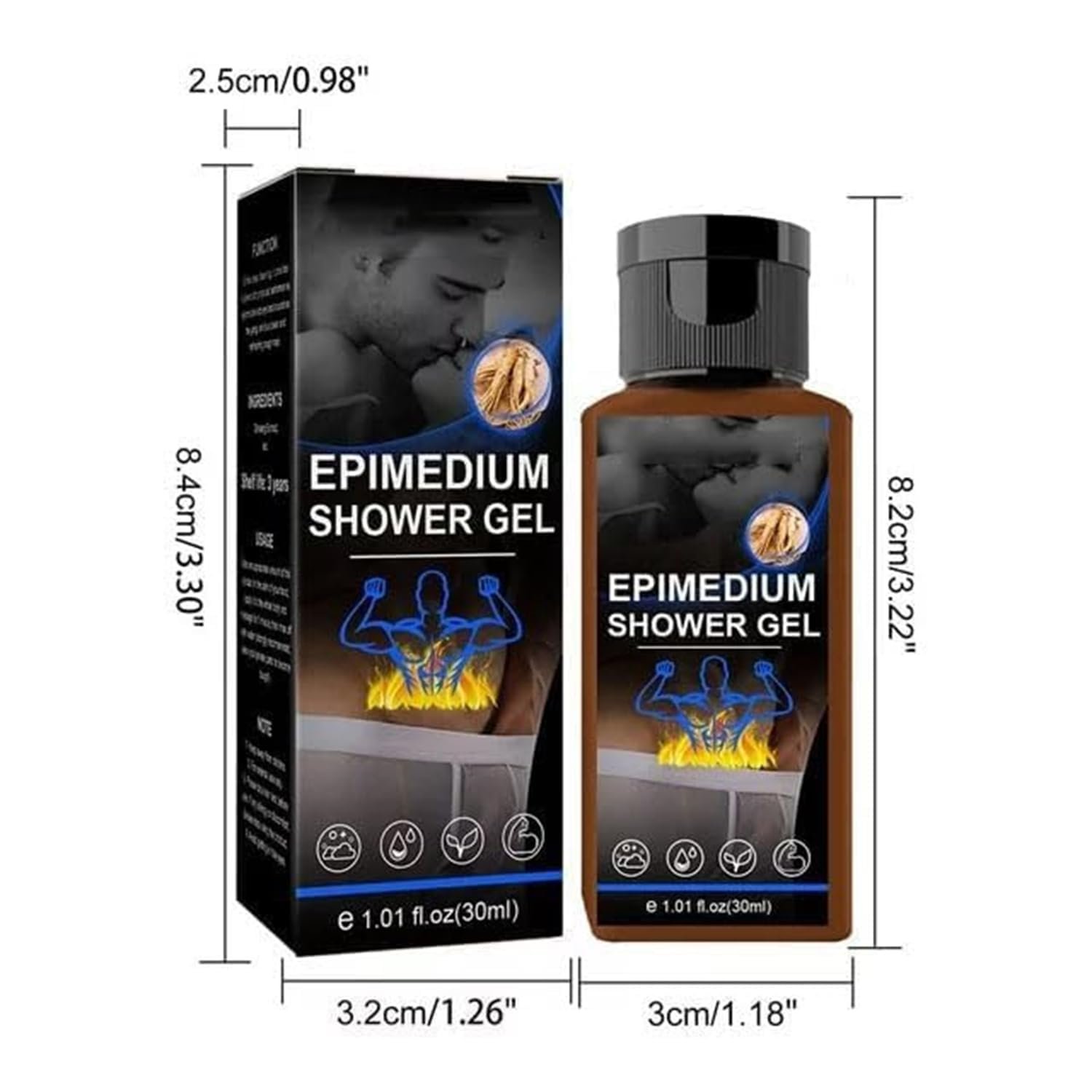 Чоловічий гель для душу Seurico Epimedium 2 шт., фото №9