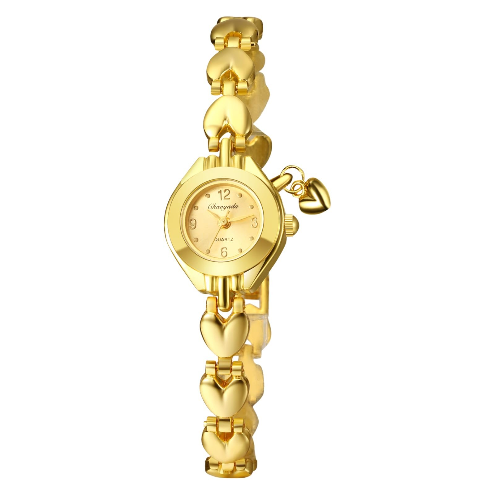 Жіночий годинник JewelryWe Маленький годинник з підвіскою-серцем, фото №1