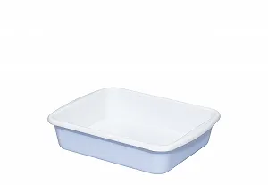 Форма для запікання Riess Classic Edition Nature 0397-127 24.8 x 20 x 5.5 см 1.6 л емальована Світло-блакитна - Фото 1