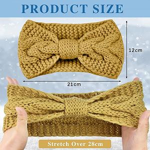 Вязаная Повязка на Голову Женская Зимняя Теплая synthetic.ua - Фото 1