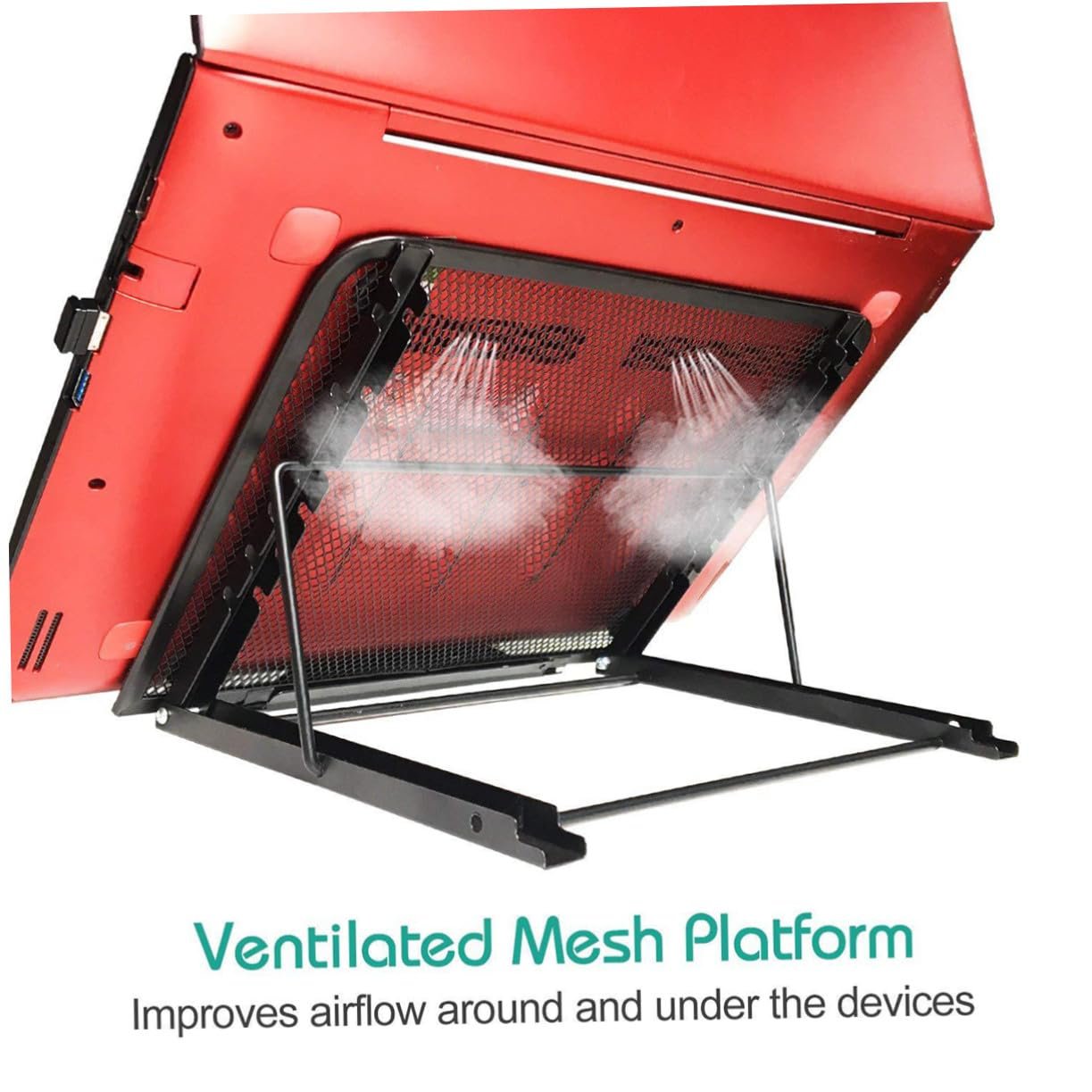 Підставка для ноутбука багатофункціональна SOIMISS складана регульована з відділенням для зберігання міцна, фото №3