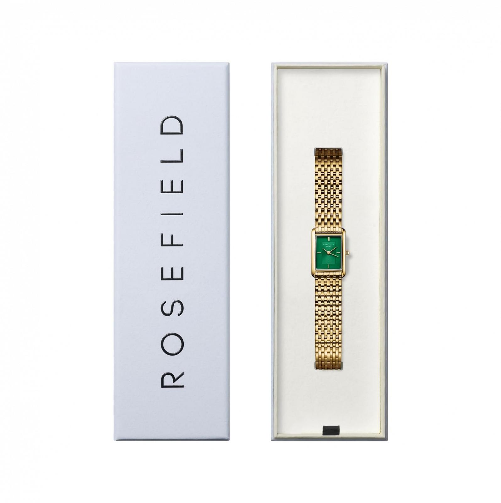 Годинник Rosefield Heirloom Emerald Green з смарагдово-зеленим циферблатом та золотим корпусом 23.5 x 30.6 мм HEGSG-H05, фото №3