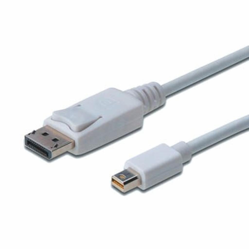 Кабели мультимедийные Digitus miniDisplayPort to DisplayPort 1.0m AK-340102-010-W, фото №1