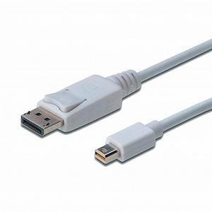 Кабели мультимедийные Digitus miniDisplayPort to DisplayPort 1.0m AK-340102-010-W - Фото 1