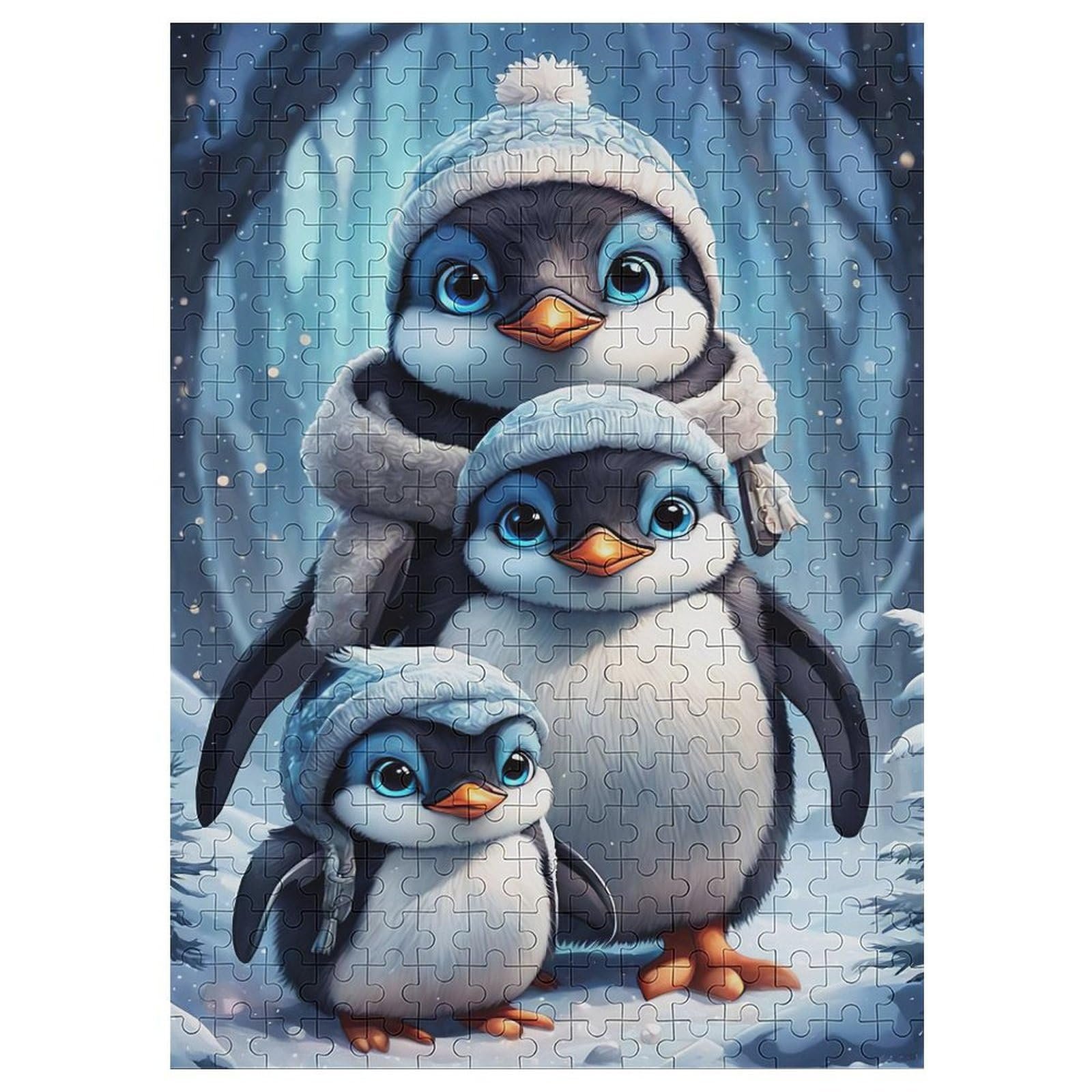 Деревянный пазл Cute Penguin 300 деталей 42 x 30 см, фото №1 Деревянный пазл Cute Penguin 300 деталей 42 x 30 см, фото №1