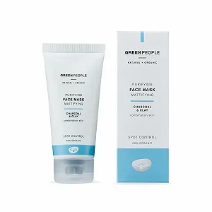 Маска для лица Green People Purifying - Глина и активированный уголь для кожи, склонной к появлению недостатков - Без SLS и спирта - Не тестируется на животных и веганская - 50 мл - Фото 1
