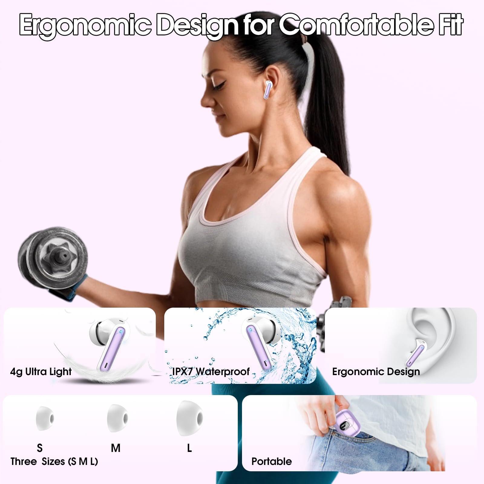 Наушники AI Переводчик, Bluetooth 5.3 3-в-1 Голосовой, фото №8