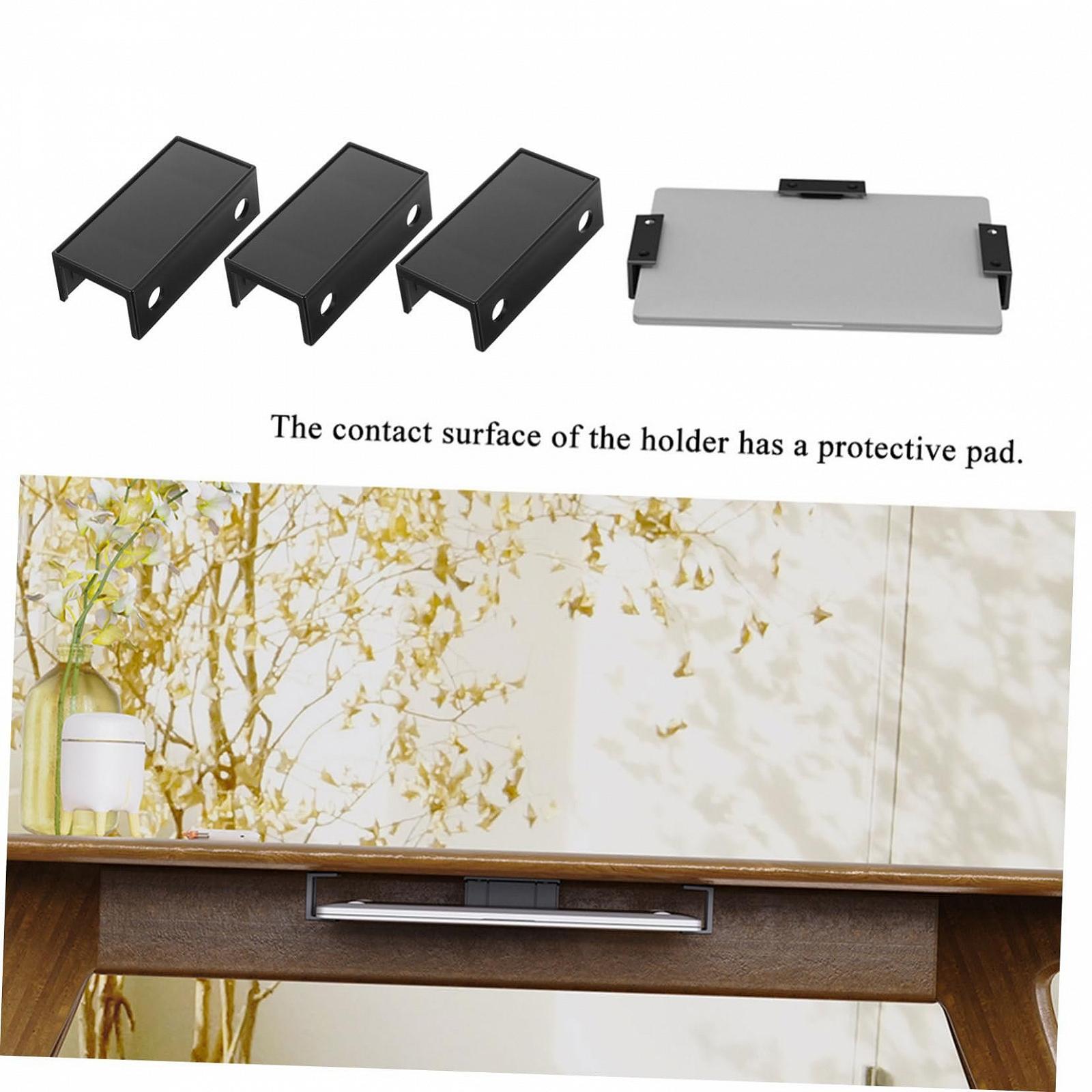 Підставка для ноутбука Yardenfun, 1 шт., для встановлення під стіл, універсальна, без інструментів, для організації робочого місця, фото №3