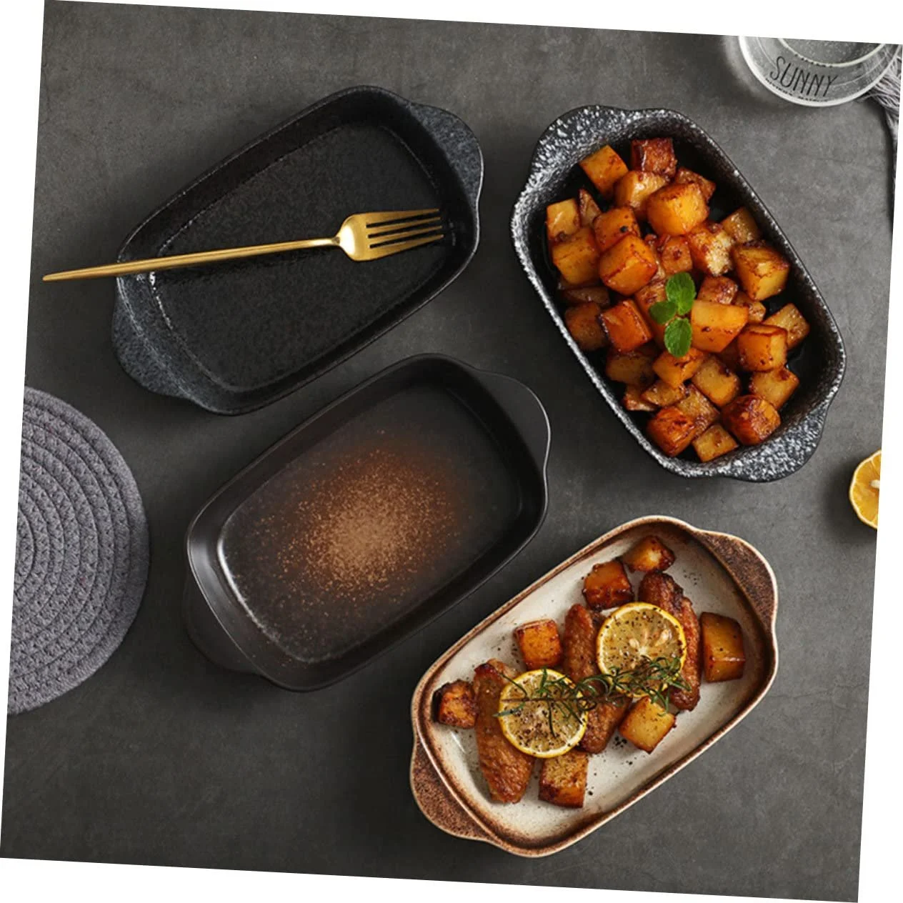 Форма для запекания Japanese керамическая с двумя ручками 0,5 л, фото №9