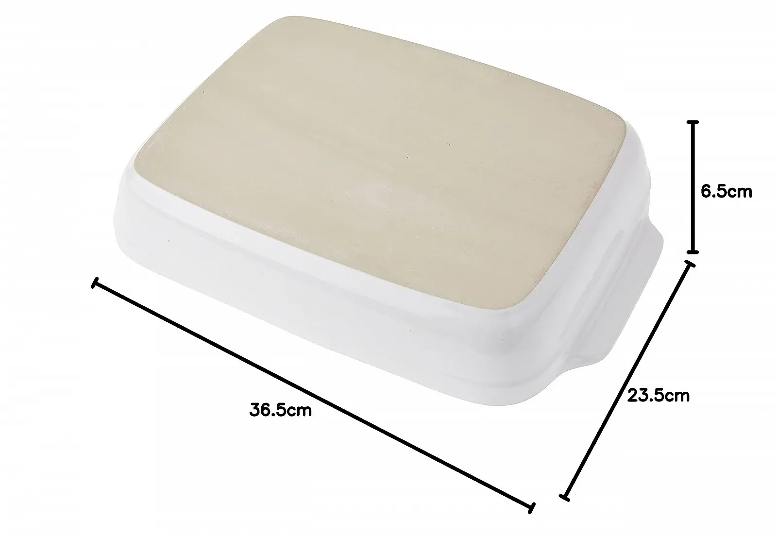 Форма для запекания Crealys 512732 прямоугольная керамическая 36,5 x 23,5 x 6,5 см белая, фото №6 Форма для запекания Crealys 512732 прямоугольная керамическая 36,5 x 23,5 x 6,5 см белая, фото №6