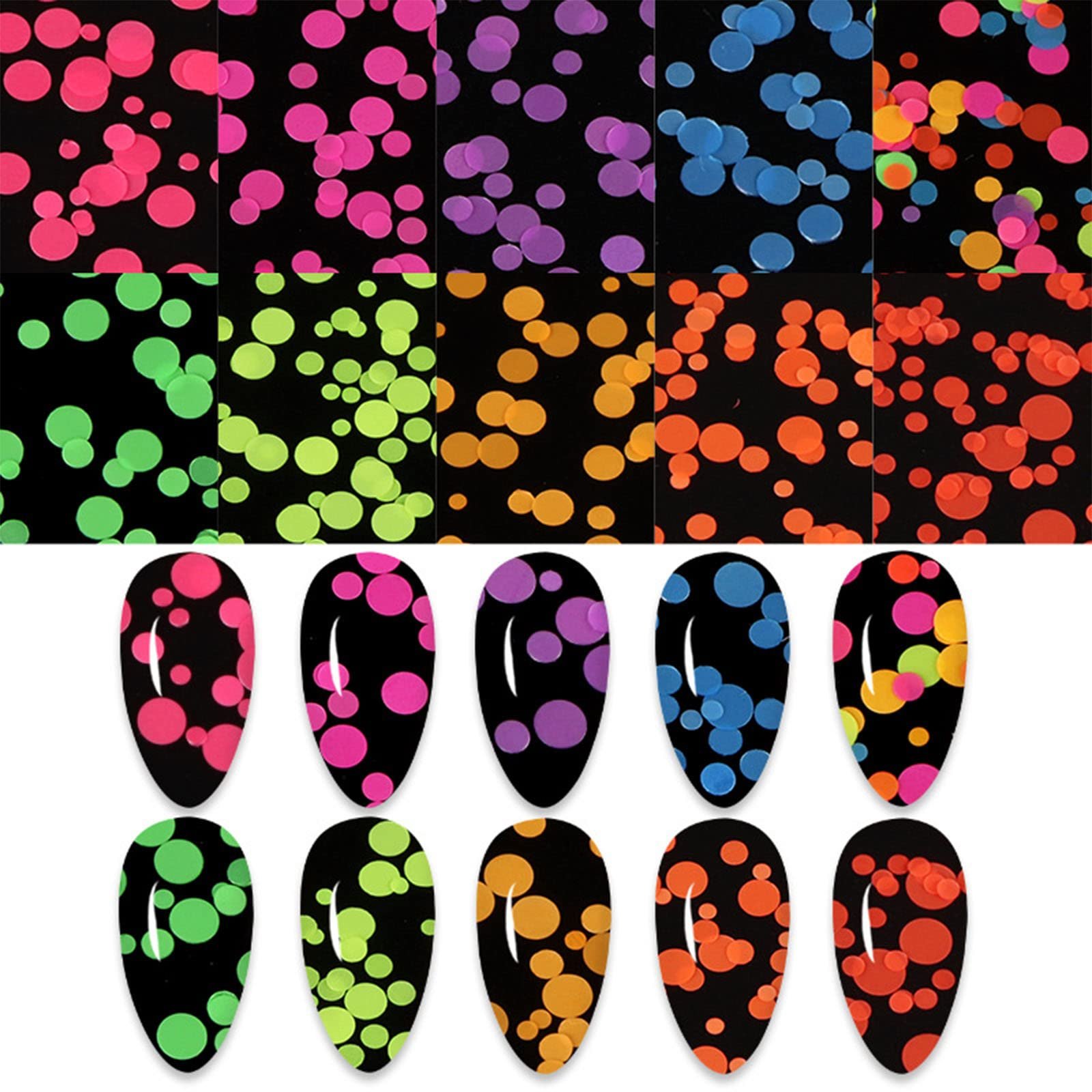 Блискітки для нігтів Круглі, фото №7 Блискітки для нігтів Круглі, фото №7