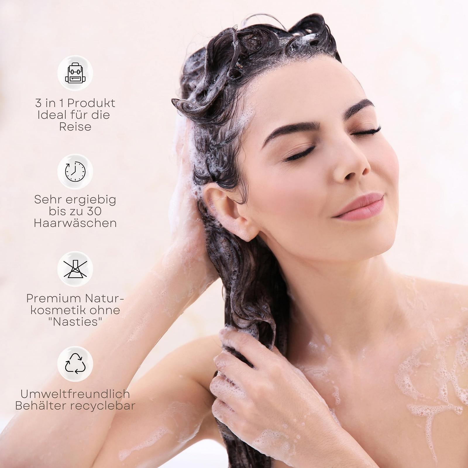 Гель для душу ANAKENA Natural Cosmetics Shower Gel Skin & Hair Tropical Fragrance з екстрактом кокосового молока 200 мл, фото №3