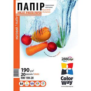 Фотобума CW матова 190г/м2 A4 20л PM190020A4 - Фото 1