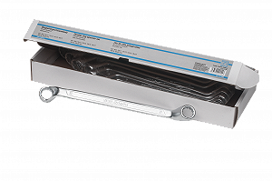 Набор ключей кольцевых двусторонних SW-Stahl, 6-22 мм, изогнутых, 8 предметов - Фото 1