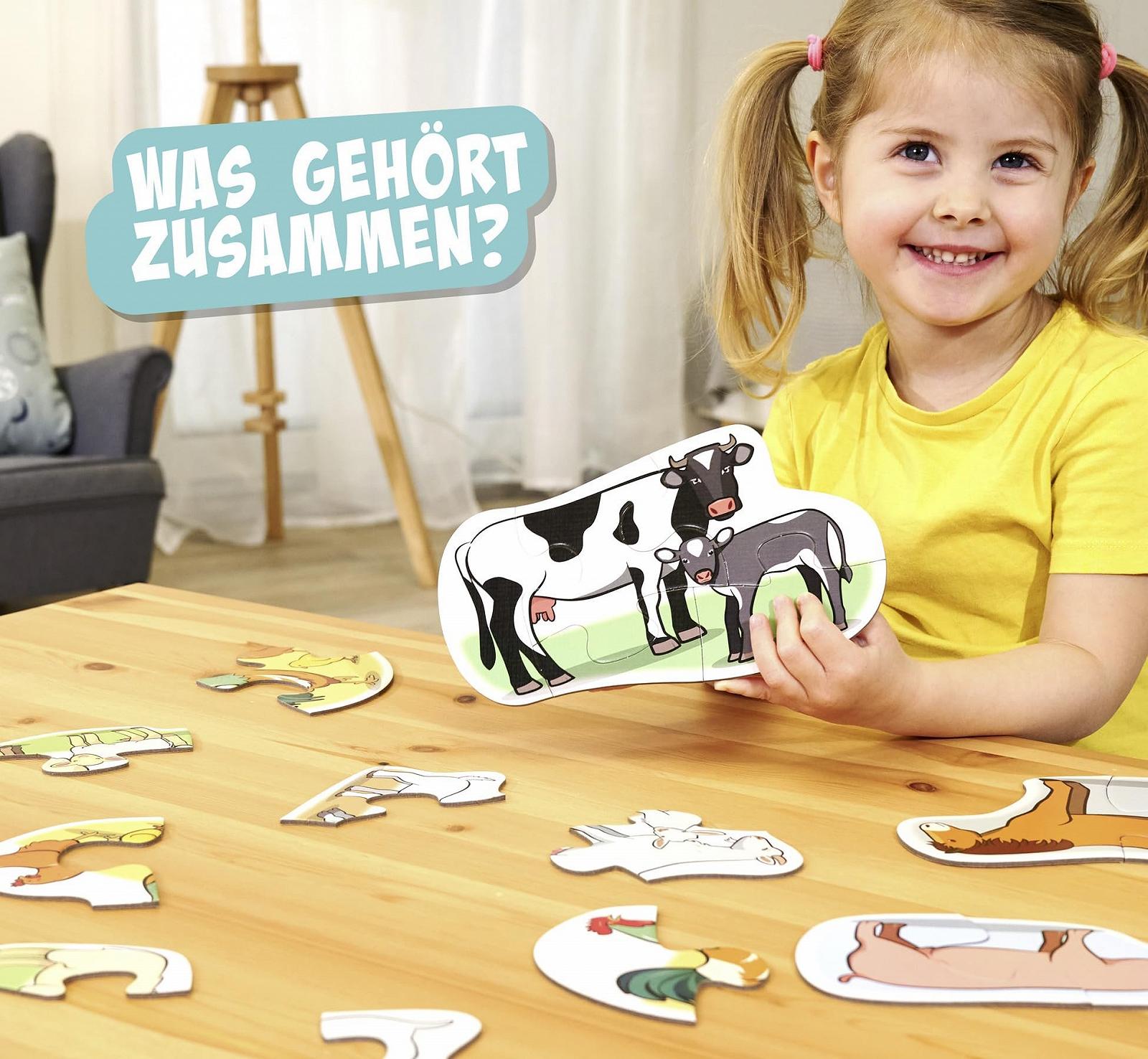 Пазл Noris First Puzzles Farm Animals 606012166-6 6 мотивів 2-5 елементів, фото №6