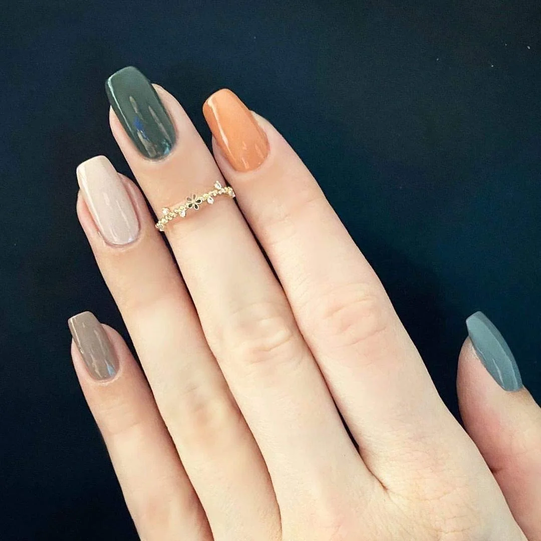 Гель-лак Vishine Nude Green Olive, набір 6 шт., пастельні кольори, 8 мл, фото №4