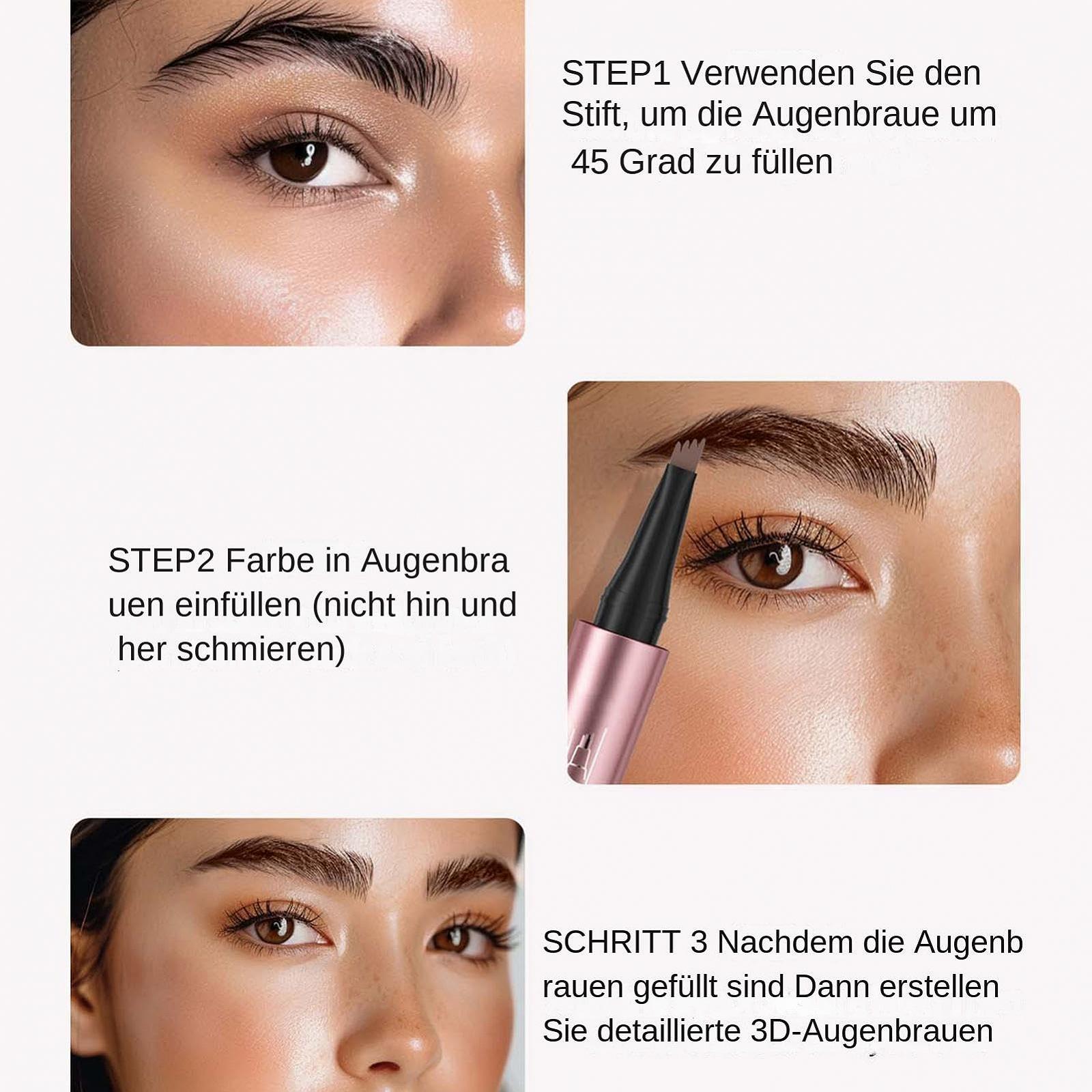 Карандаш для бровей Magischer 3D Microblading стойкий водостойкий с 4-мя зубцами Темный кофе, фото №5 Карандаш для бровей Magischer 3D Microblading стойкий водостойкий с 4-мя зубцами Темный кофе, фото №5