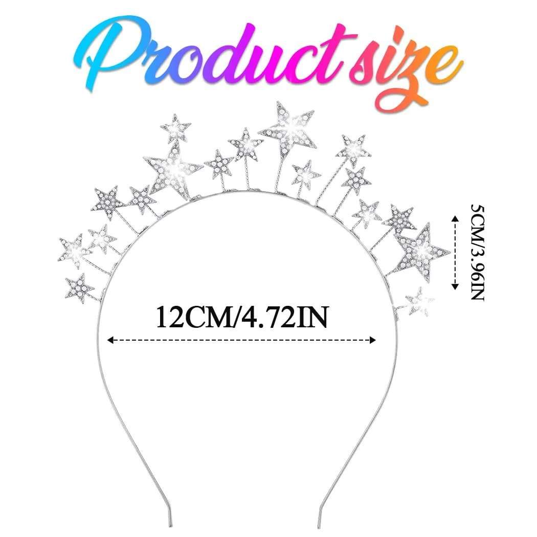 Обруч для волосся зі світлодіодною короною Zoestar, фото №5