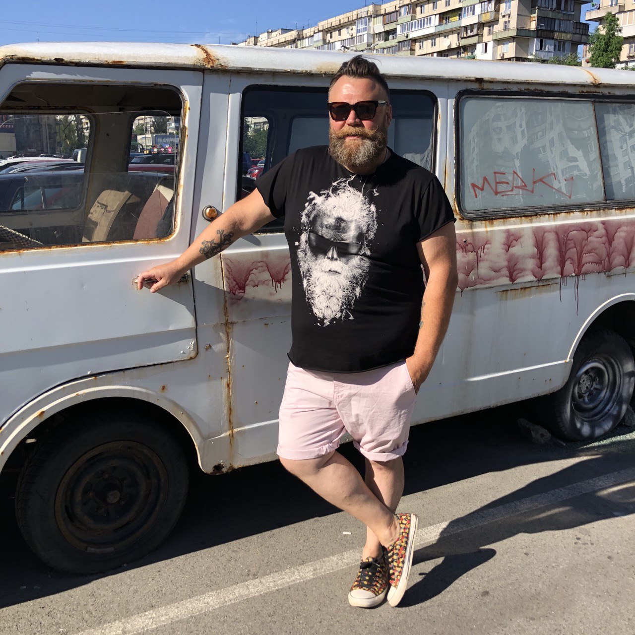 Футболка Brutal man с принтом Борода черная 3XL, фото №5