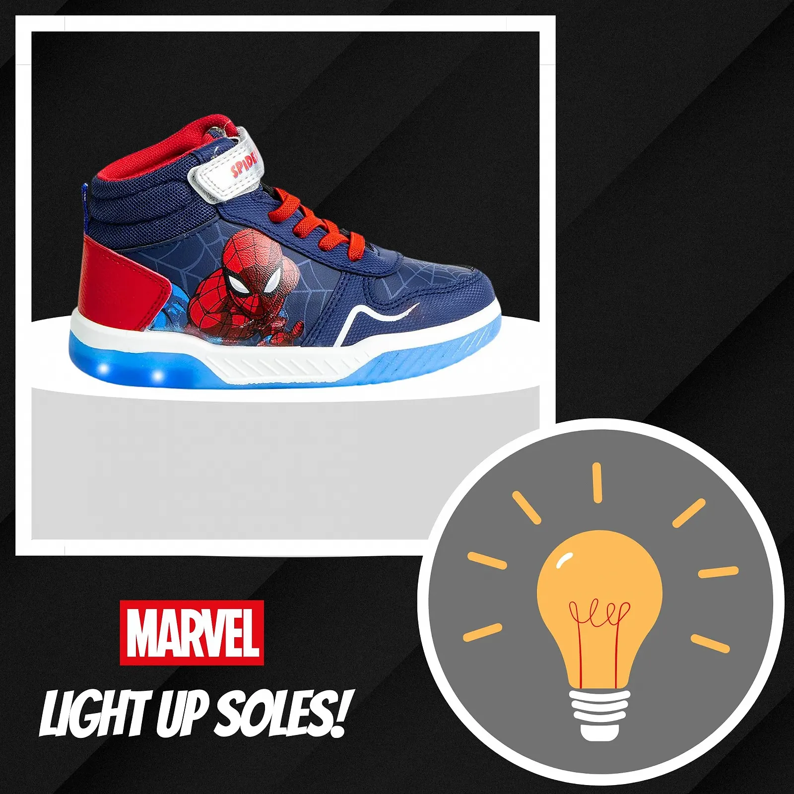 Обувь Spiderman для мальчиков, высокие кроссовки, подарок для мальчиков и подростков, размеры UK 9 - 1, фото №6