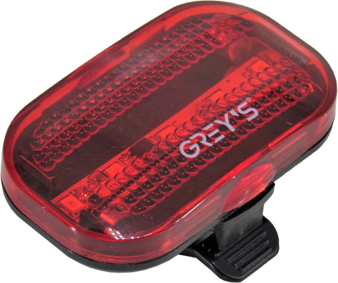 Ліхтар велосипедний Greys зад 5хLEDs вологозах 2XAAA 2 реж кріпл GR11110, фото №1 Ліхтар велосипедний Greys зад 5хLEDs вологозах 2XAAA 2 реж кріпл GR11110, фото №1