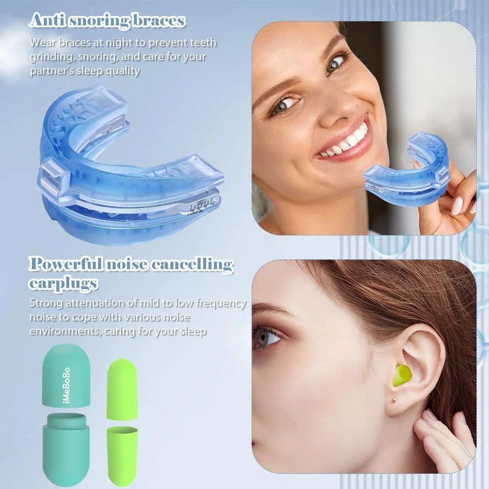 Капа від хропіння з берушами,Pro для чоловіків та жінок, фото №2