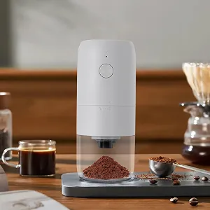 Электрическая кофемолка аккумуляторная с керамической мельницей Brand отсутствует Series отсутствует Model отсутствует Регулируемый уровень помола, низкий уровень шума (	≤75dB) Белый synthetic.ua - Фото 1