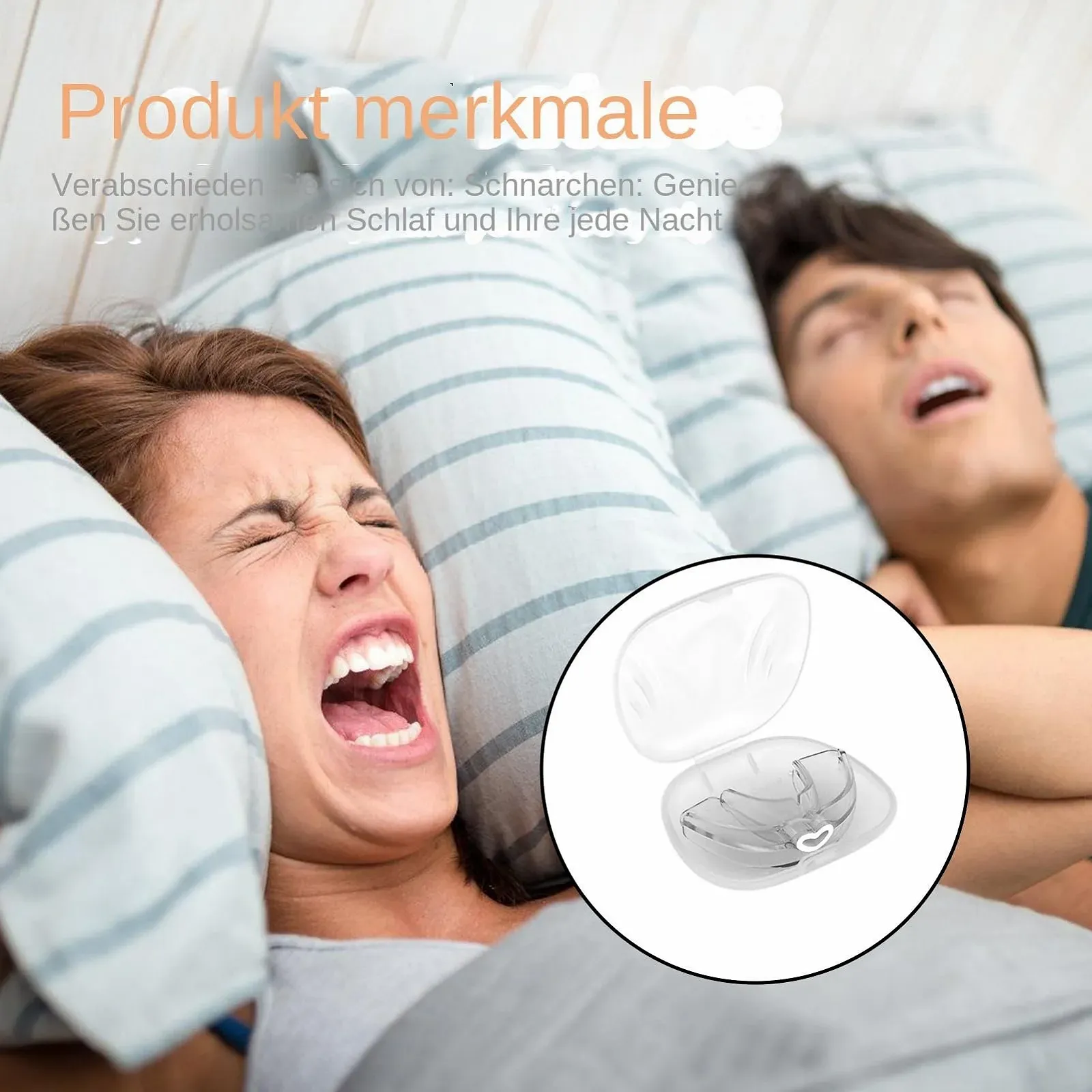 Капа від хропіння Силіконова Комфортна для спокійного сну Багаторазова, фото №2
