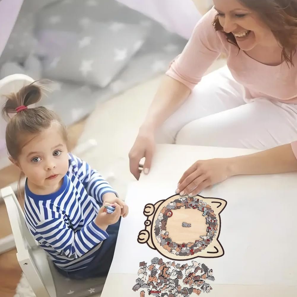 Дерев'яні пазли Morandi Кіт 135 деталей, фігурні, фото №4