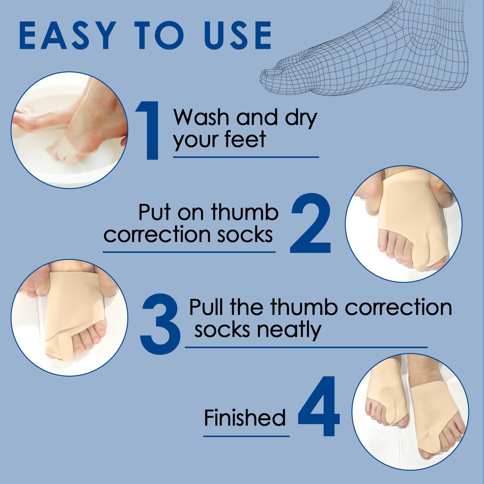 Пов'язка для захисту Hallux Valgus,, фото №6 Пов'язка для захисту Hallux Valgus,, фото №6