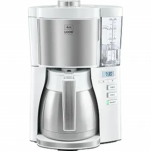 Капельная кофеварка Melitta Look V Therm Timer 1025-17 1.25 л Термос Белая - Фото 1
