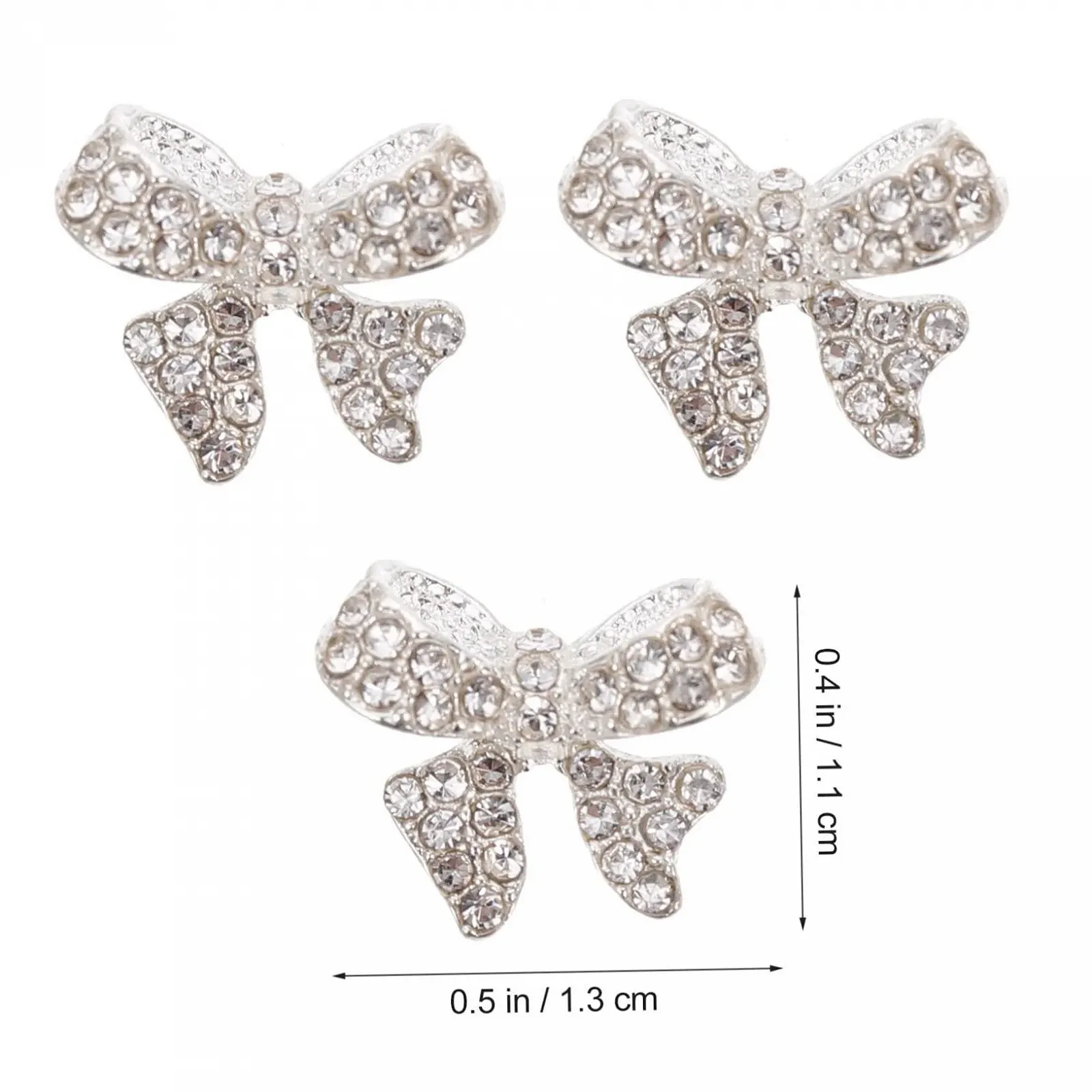 Украшения для ногтей Бантики и стразы, 5 шт., фото №4