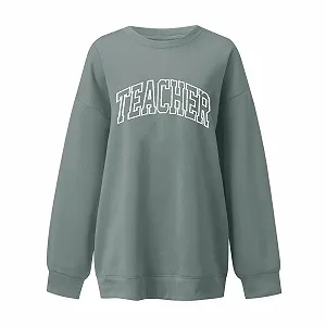 Женский свитшот с длинными рукавами, круглый вырез, свободный, для модных топов, спорта, гимнастики, атлетики, повседневного стиля, на шнурках synthetic.ua - Фото 1