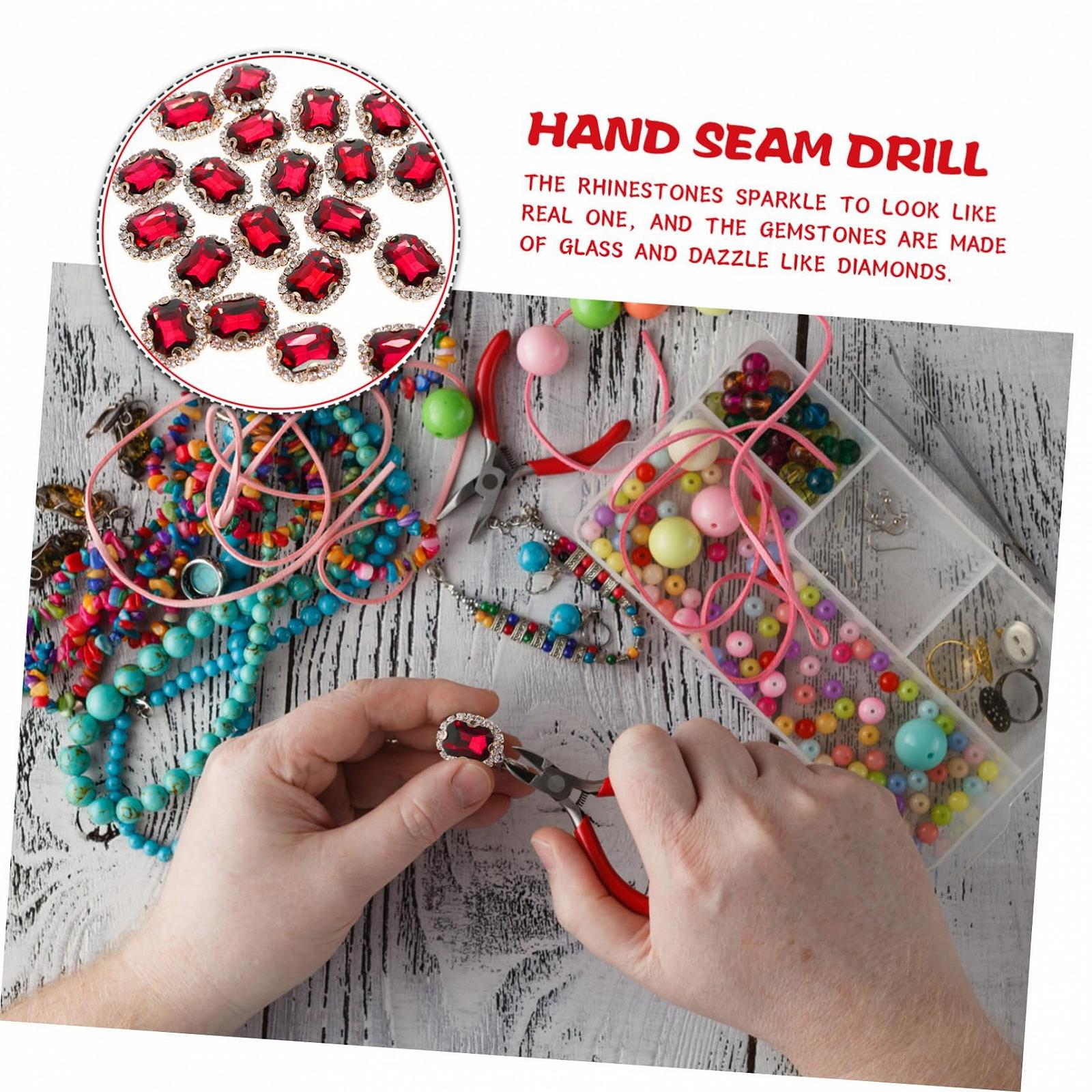 Стразы Пришивные декоративные блестящие 20 шт, фото №2