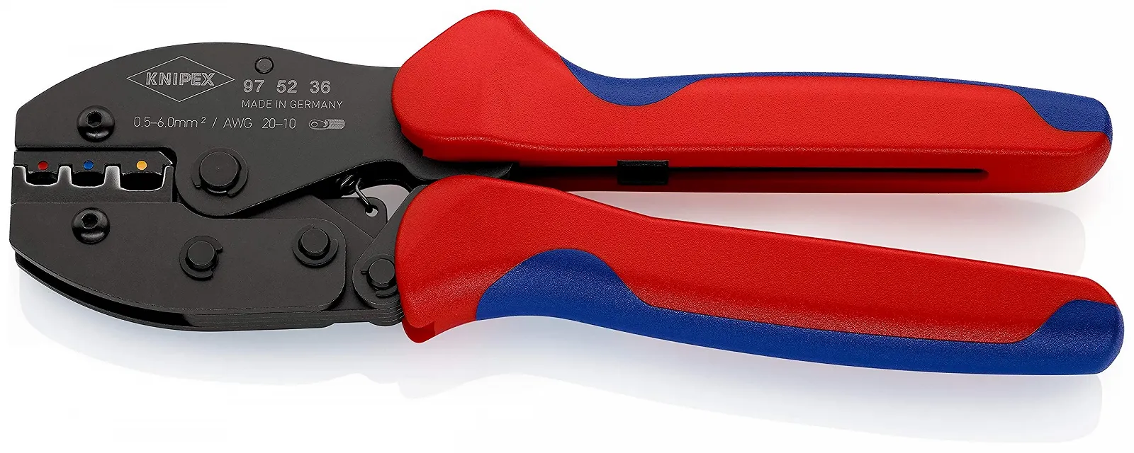 Набір Knipex PreciForce 97 52 36 кліщі обтискні 220 мм та PreciStrip16 автоматичний стрипер 0.08-16 мм² у блістері, фото №3
