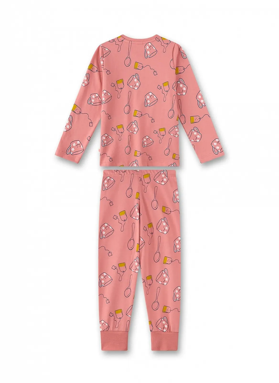 Піжама Sanetta для дівчаток довга рожева, фото №2 Піжама Sanetta для дівчаток довга рожева, фото №2