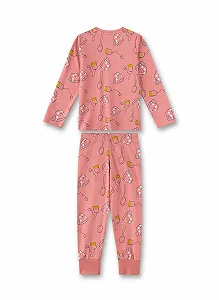 Пижама Sanetta для девочек длинная розовая synthetic.ua - Фото 1