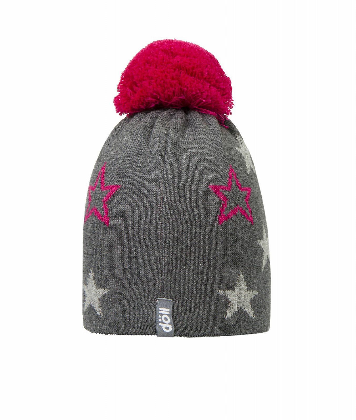 Вязаная шапка с помпоном Doll для девочек, фото №2 Вязаная шапка с помпоном Doll для девочек, фото №2