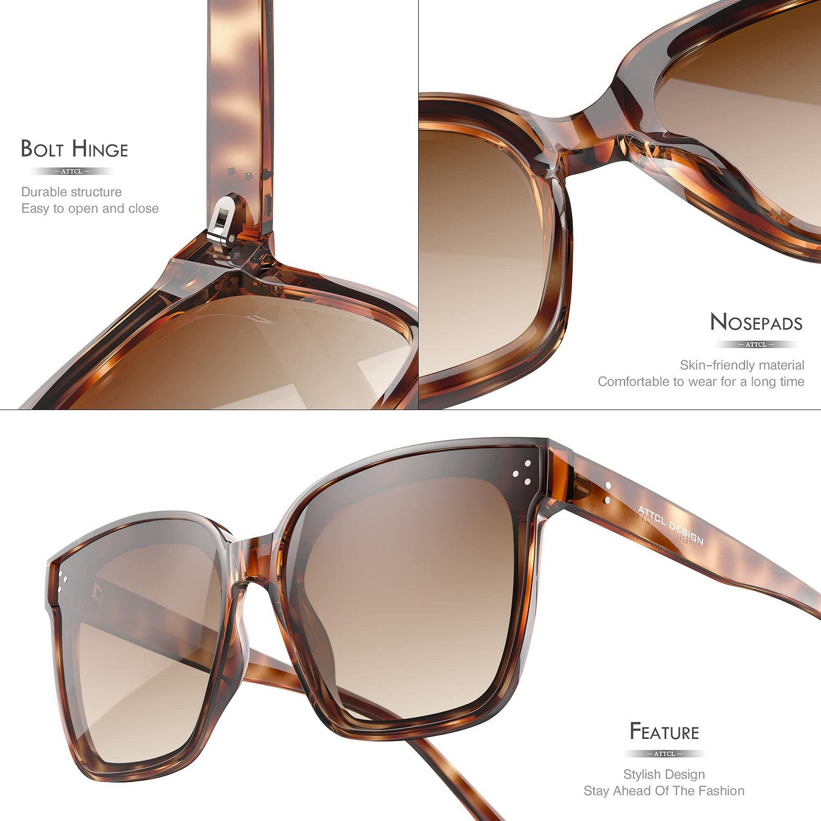 Сонцезахисні окуляри  Унісекс ATTCL HD Нейлонові лінзи Дзеркальні TR90 оправа Ультра легкі, фото №4