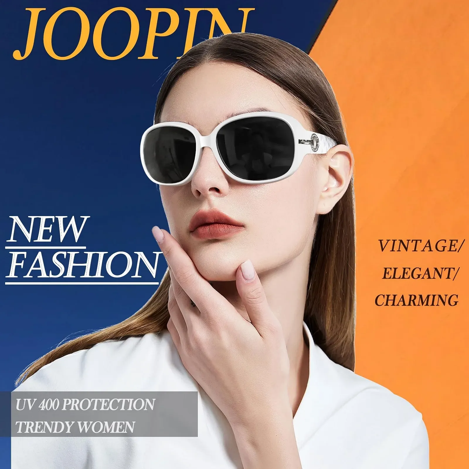 Сонцезахисні окуляри Joopin Класичні XL Жіночі Поляризовані Вінтажні Великі UV400-захист, фото №3