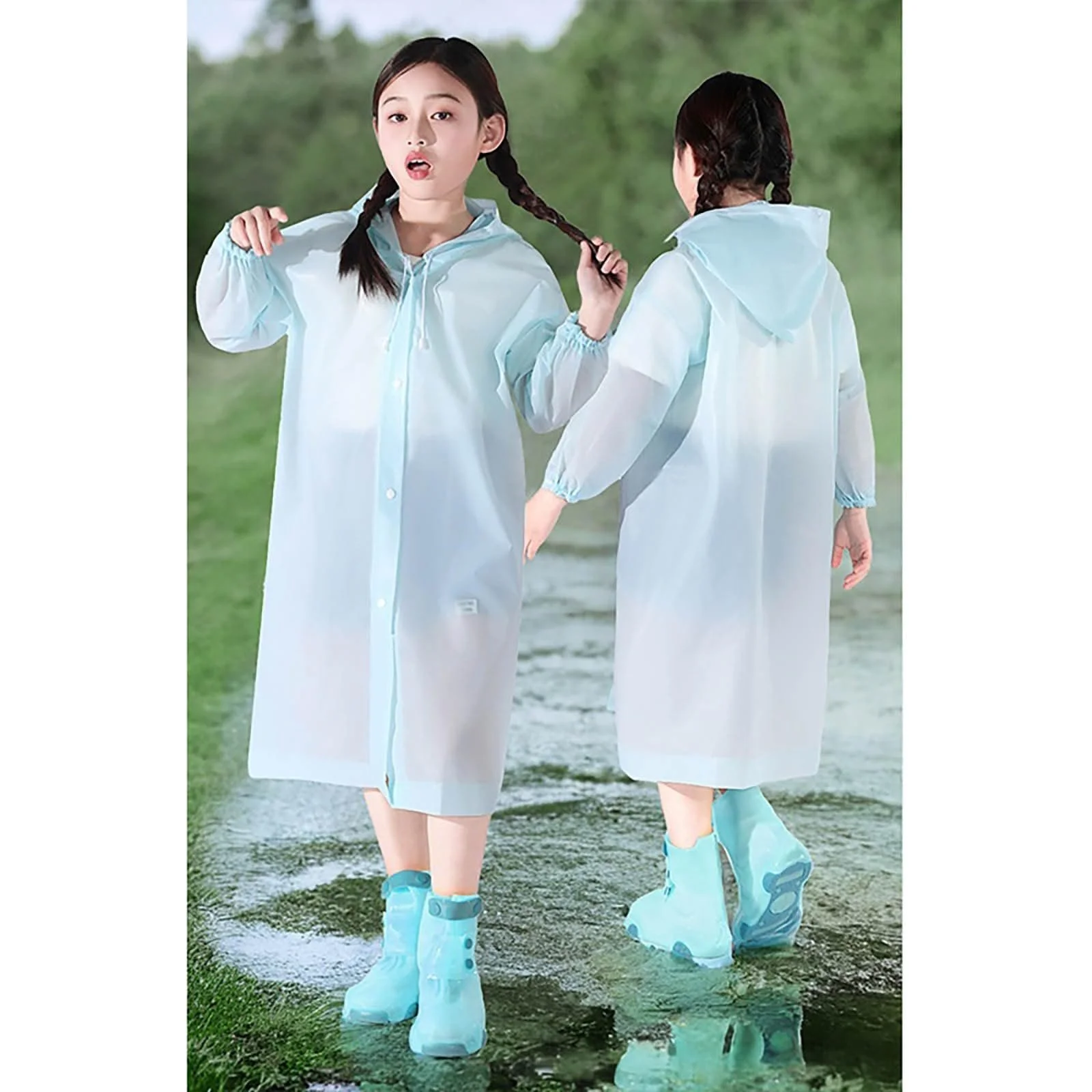 Детский дождевой пончо EQWIGKEIT, фото №2