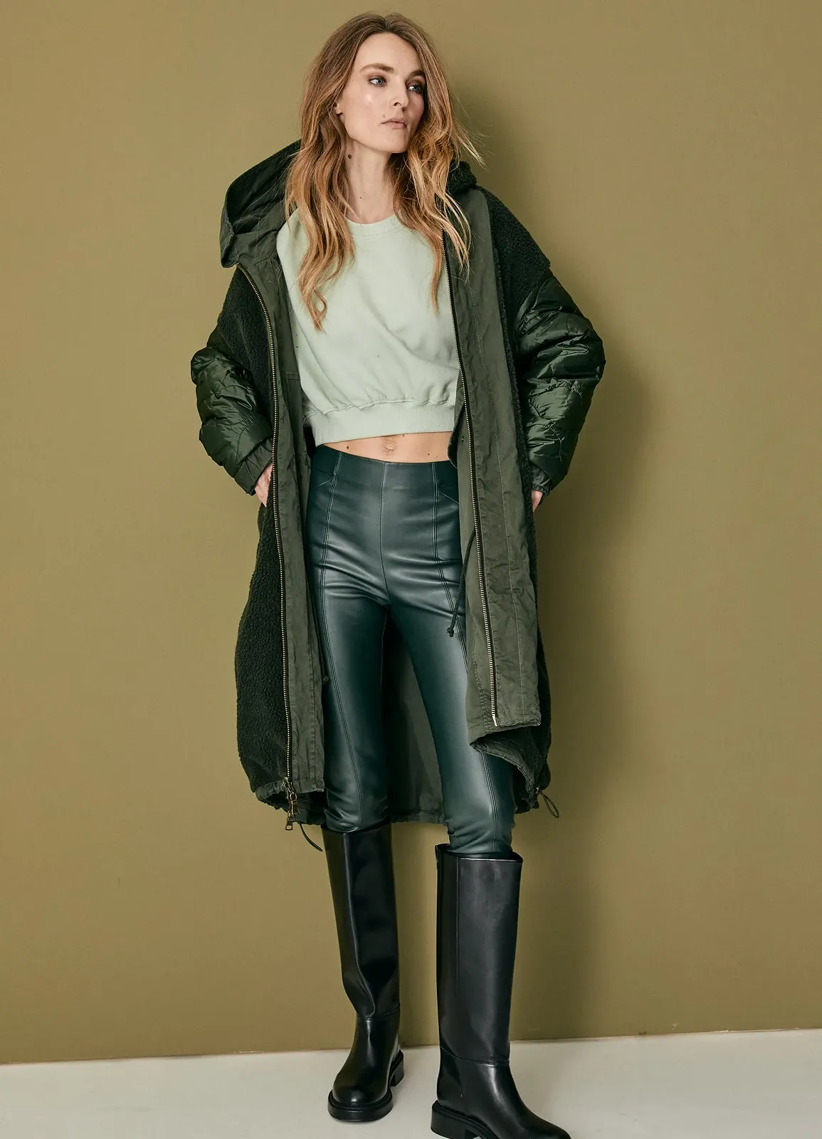 Парка Blonde No. 8 Reversible Parka Beauty Short Dark Khaki Vintage Washed З повною підкладкою, фото №3 Парка Blonde No. 8 Reversible Parka Beauty Short Dark Khaki Vintage Washed З повною підкладкою, фото №3