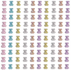 Прикраса для нігтів Серце Ведмідь Метелик Бант 50шт - Фото 1